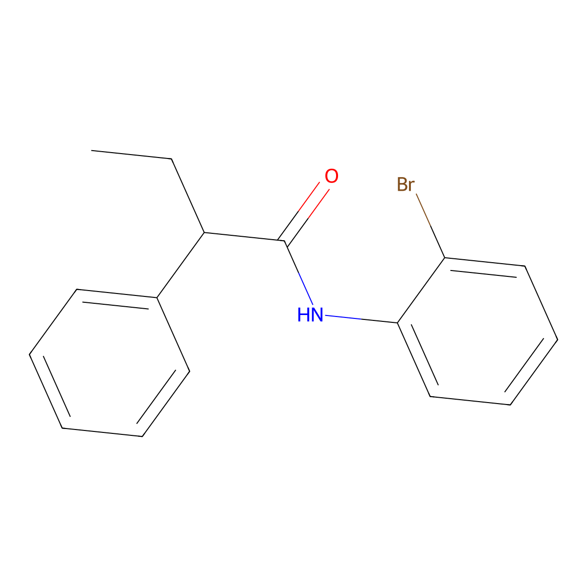 N-(2-bromophenyl)-2-phenylbutanamide molecular structure, CAS 349537-82-2