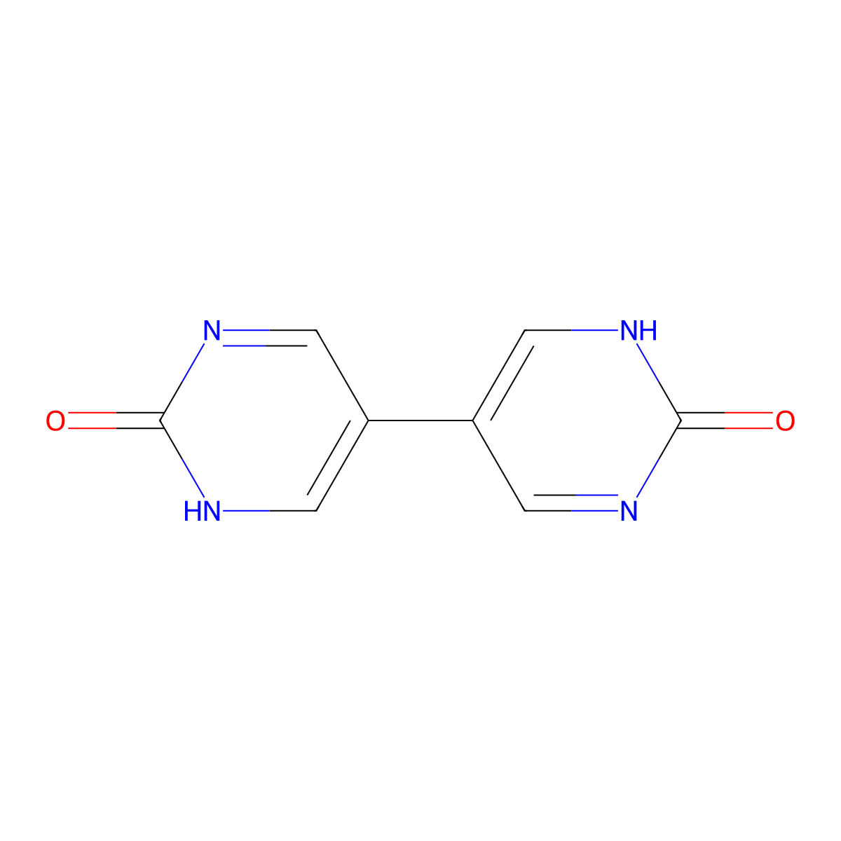 [5,5'-Bipyrimidine]-2,2'(1H,1'H)-dione molecular structure, CAS 34954-16-0