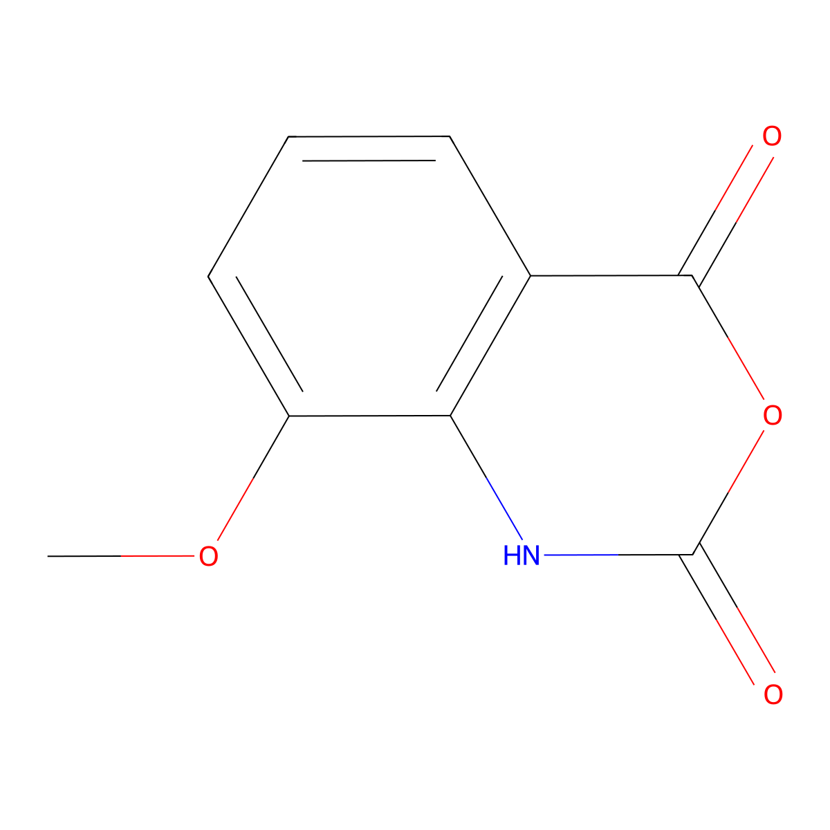 8-Methoxy-1H-benzo[d][1,3]oxazine-2,4-dione molecular structure, CAS 34954-65-9