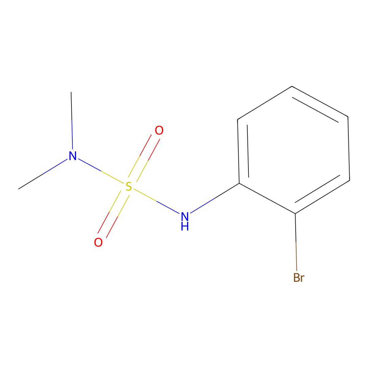[(2-Bromophenyl)sulfamoyl]dimethylamine molecular structure, CAS 349540-50-7