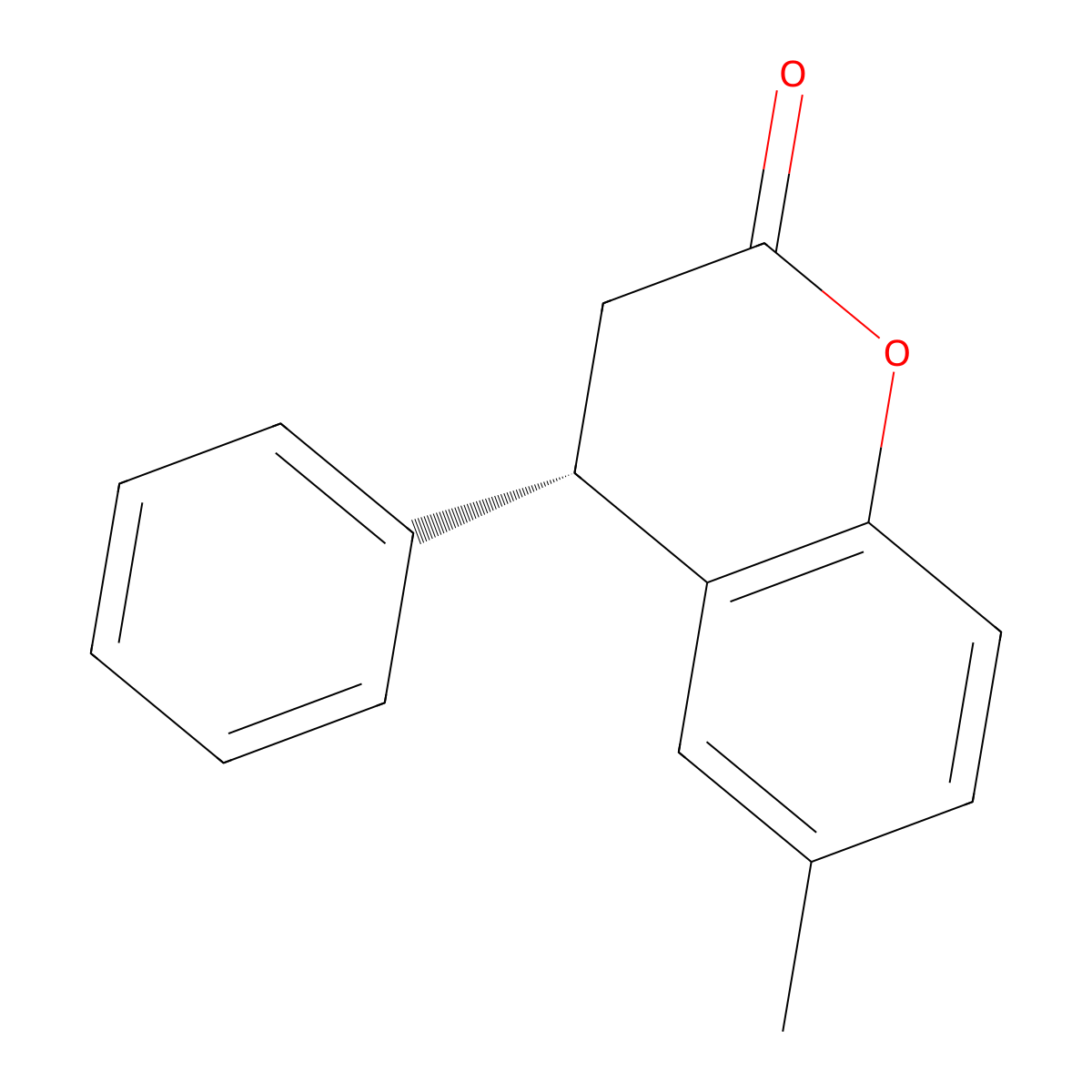 (4s)-6-Methyl-4-phenylchroman-2-one molecular structure, CAS 349547-18-8