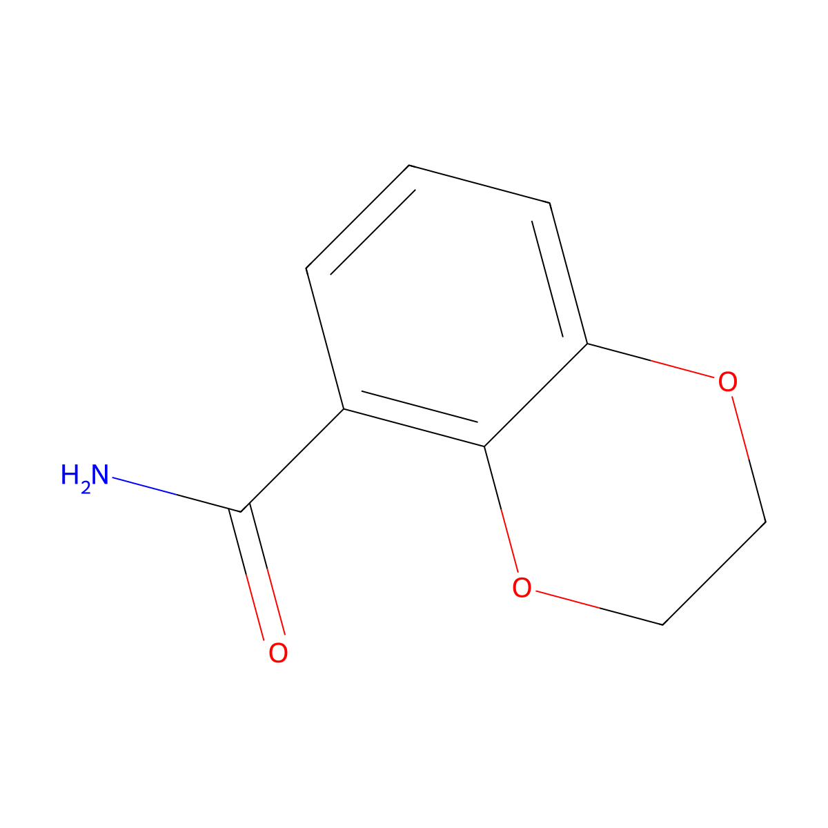 2,3-Dihydro-1,4-benzodioxine-5-carboxamide molecular structure, CAS 349550-81-8