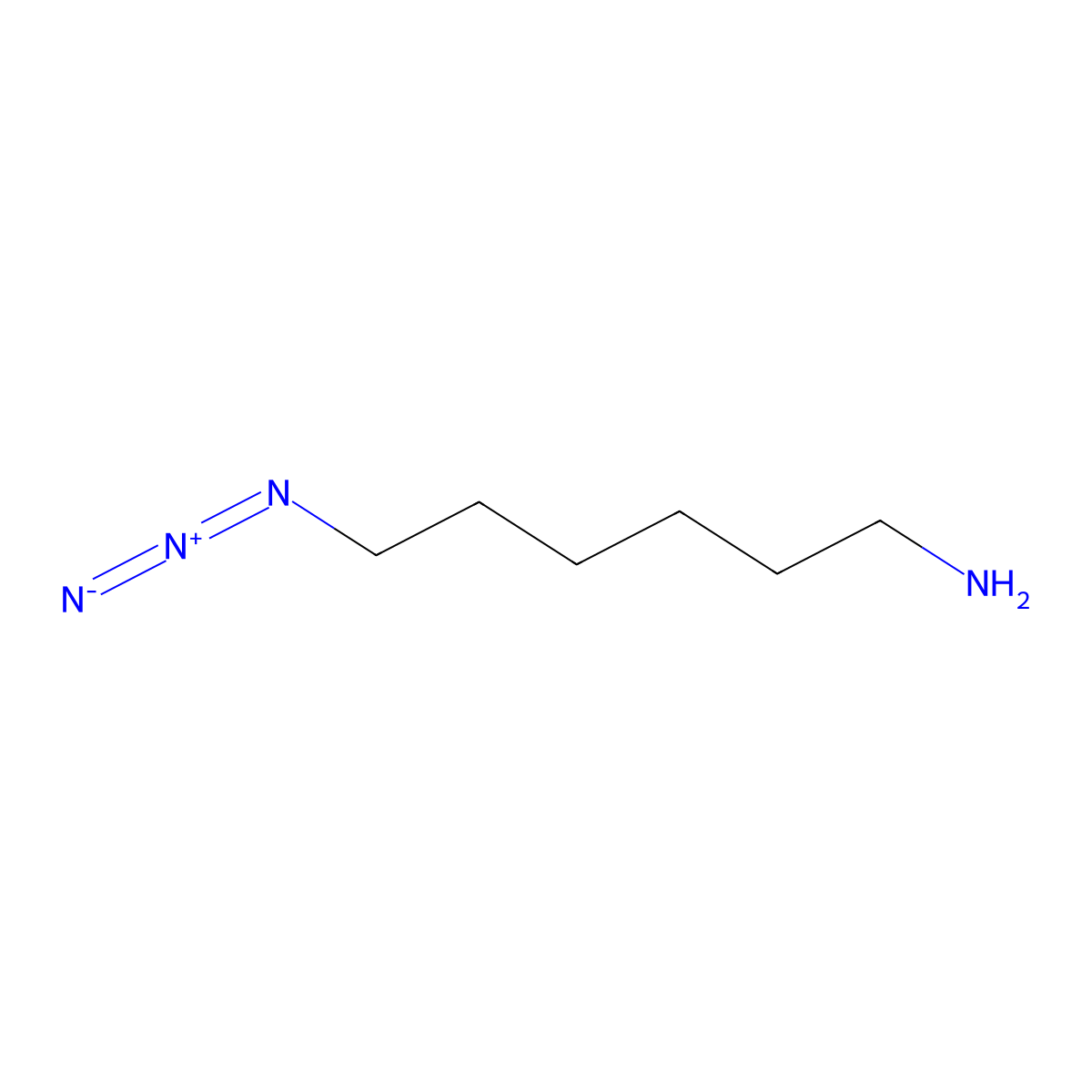 6-Azido-hexylamine molecular structure, CAS 349553-73-7
