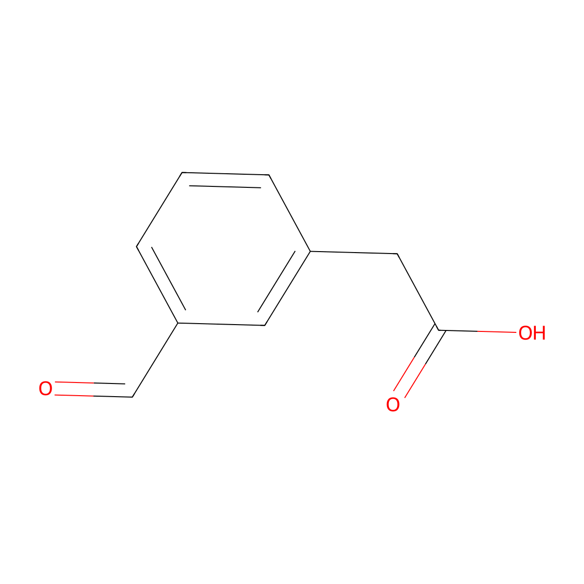 2-(3-Formylphenyl)acetic acid molecular structure, CAS 34956-29-1
