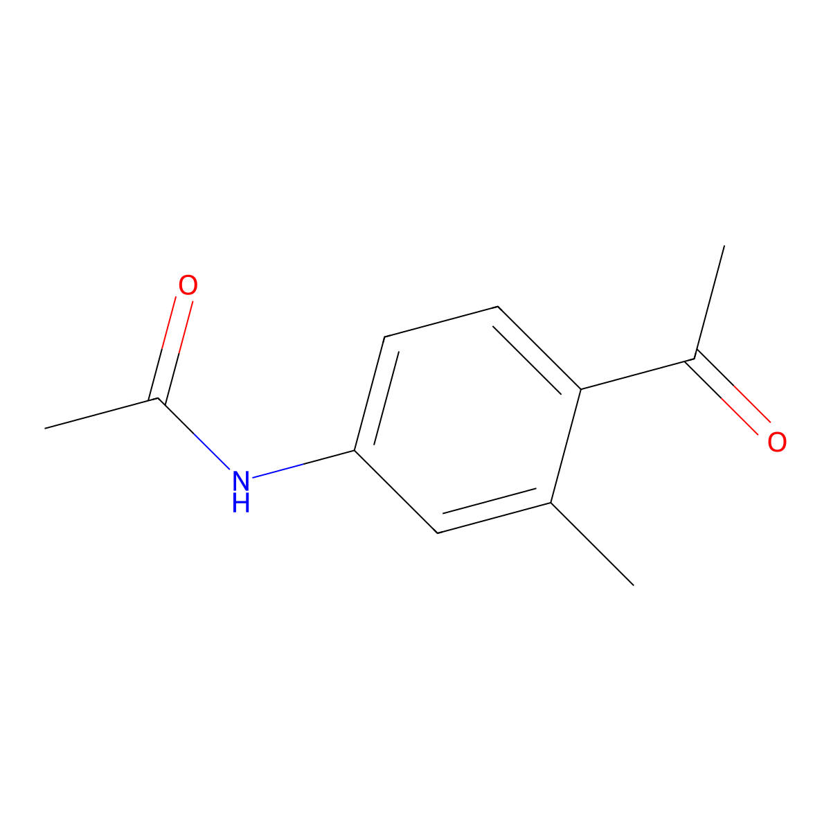 4'-Acetamido-2'-methylacetophenone molecular structure, CAS 34956-31-5