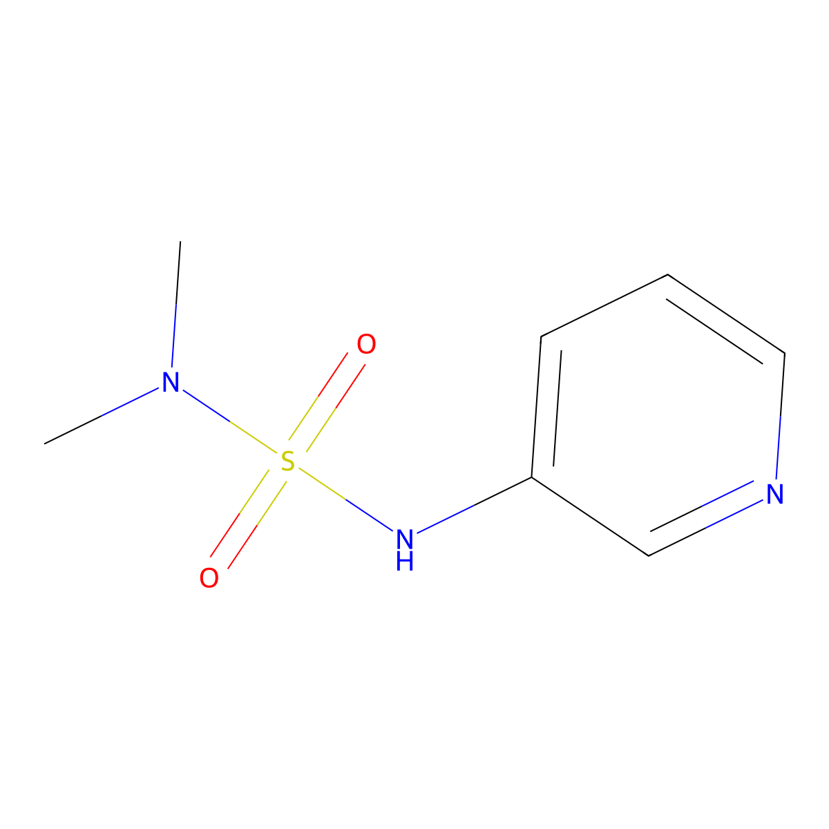 3-(Dimethylsulfamoylamino)pyridine molecular structure, CAS 349573-40-6