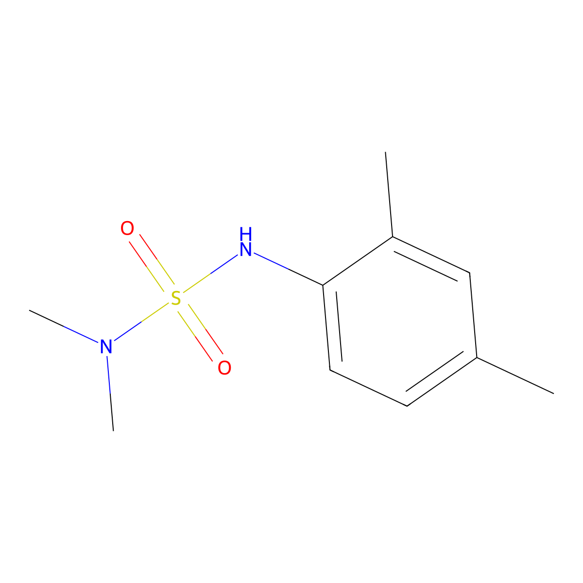 [(Dimethylamino)sulfonyl](2,4-dimethylphenyl)amine molecular structure, CAS 349573-61-1