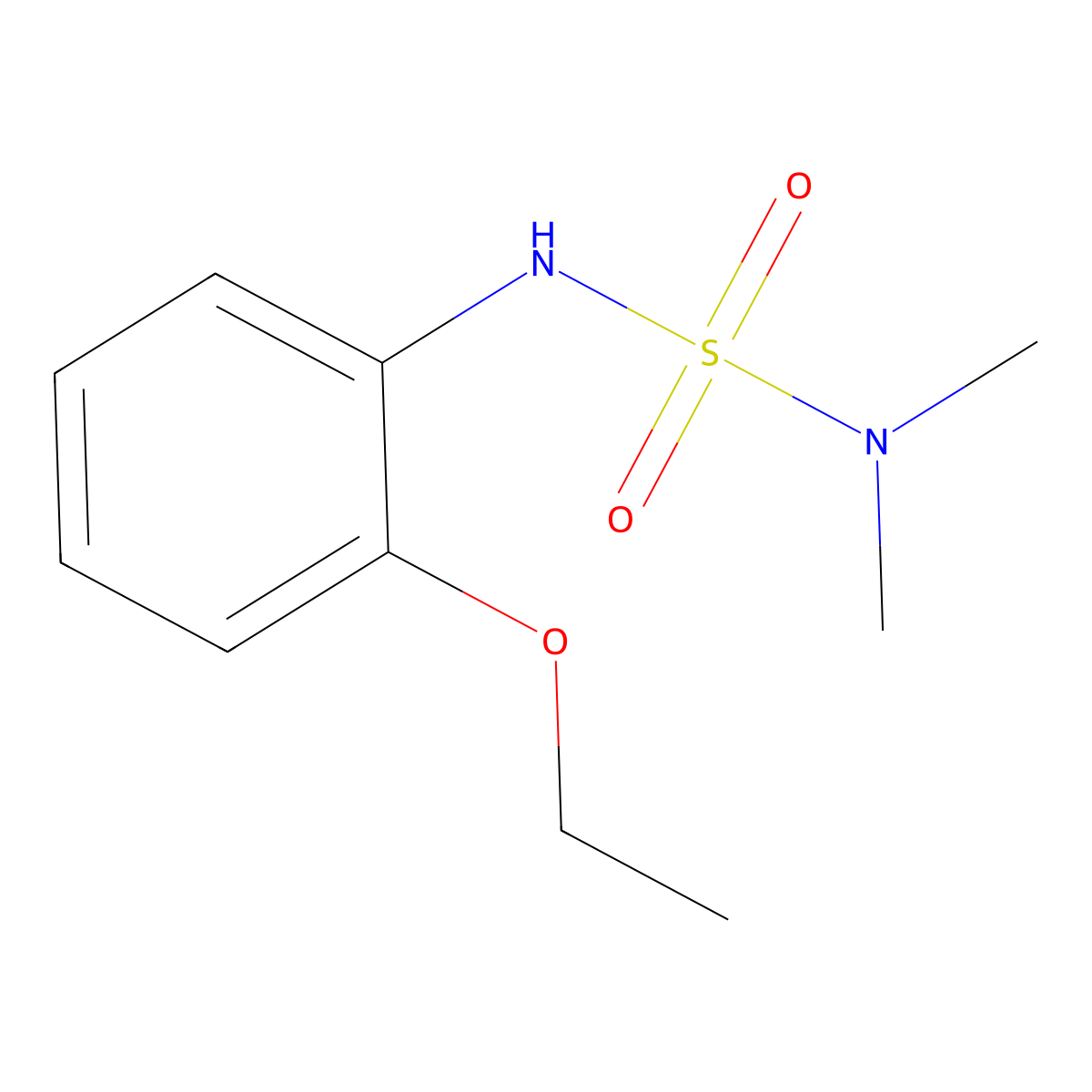 [(2-Ethoxyphenyl)sulfamoyl]dimethylamine molecular structure, CAS 349573-70-2