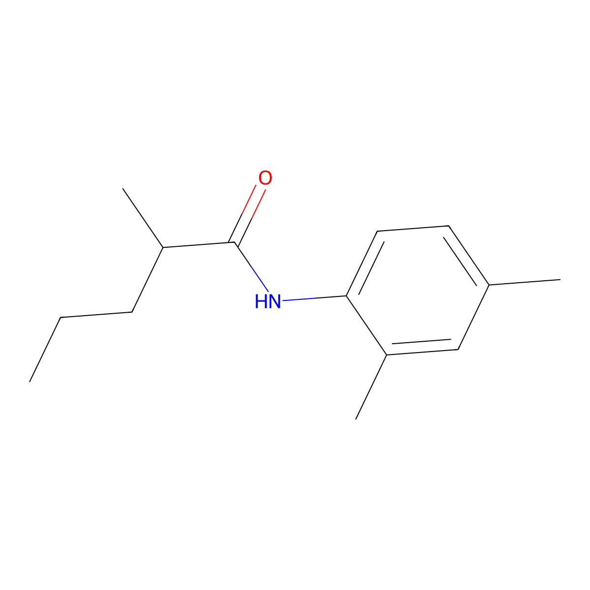 N-(2,4-dimethylphenyl)-2-methylpentanamide molecular structure, CAS 349578-94-5