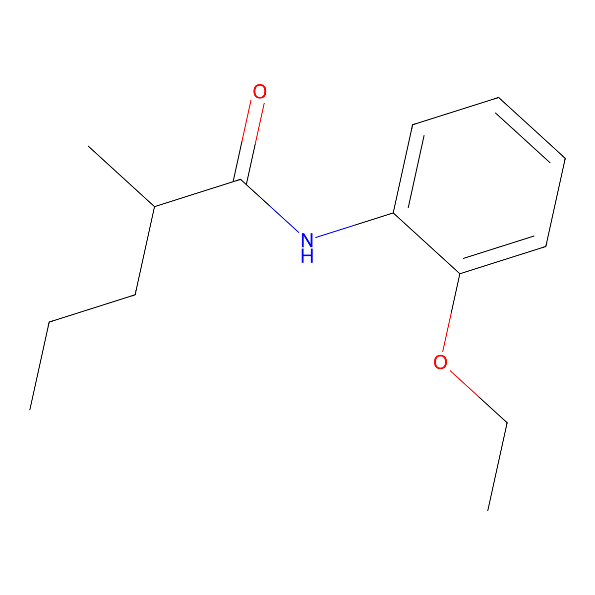 N-(2-ethoxyphenyl)-2-methylpentanamide molecular structure, CAS 349578-98-9