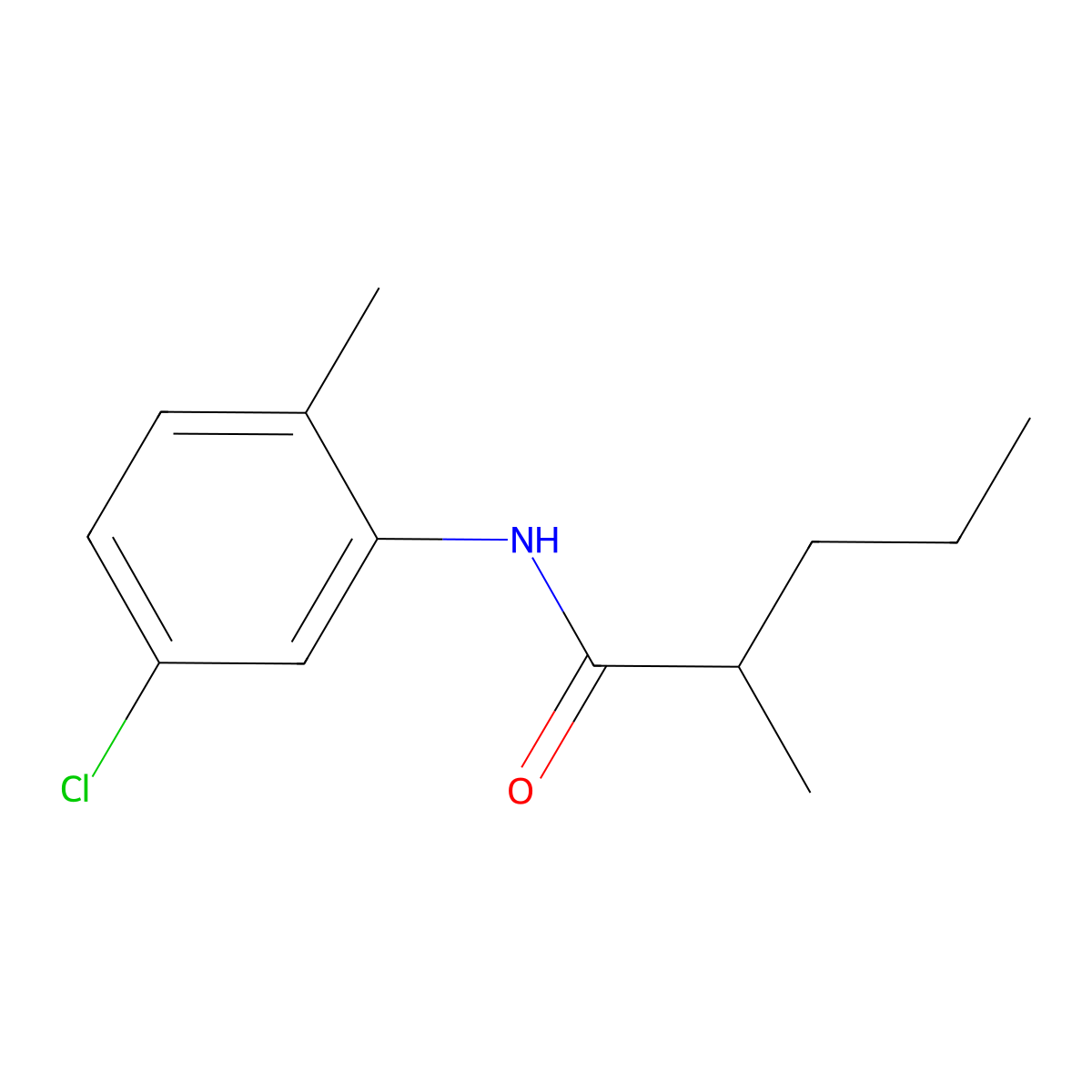 N-(5-chloro-2-methylphenyl)-2-methylpentanamide molecular structure, CAS 349579-08-4
