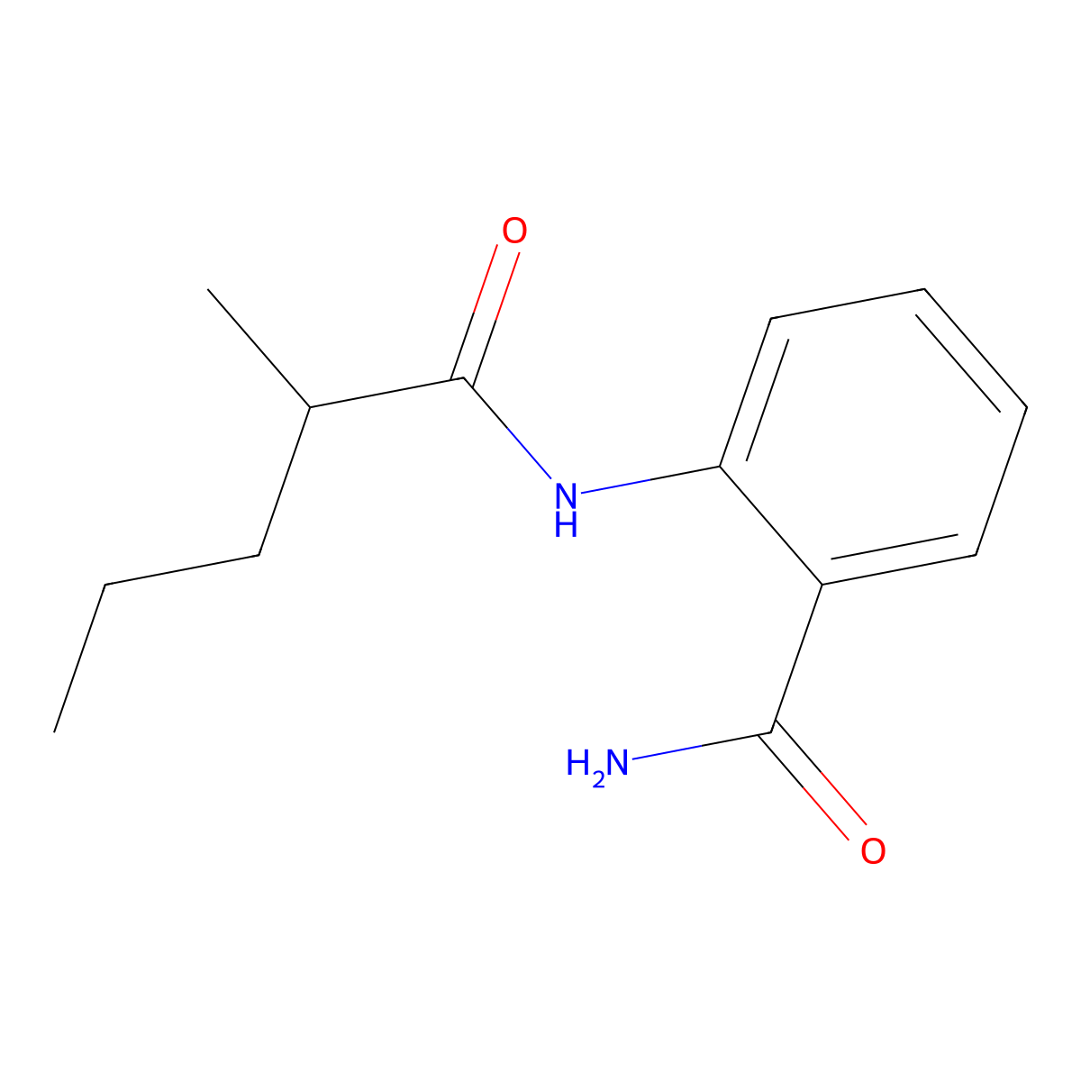 2-(2-Methylpentanoylamino)benzamide molecular structure, CAS 349579-12-0