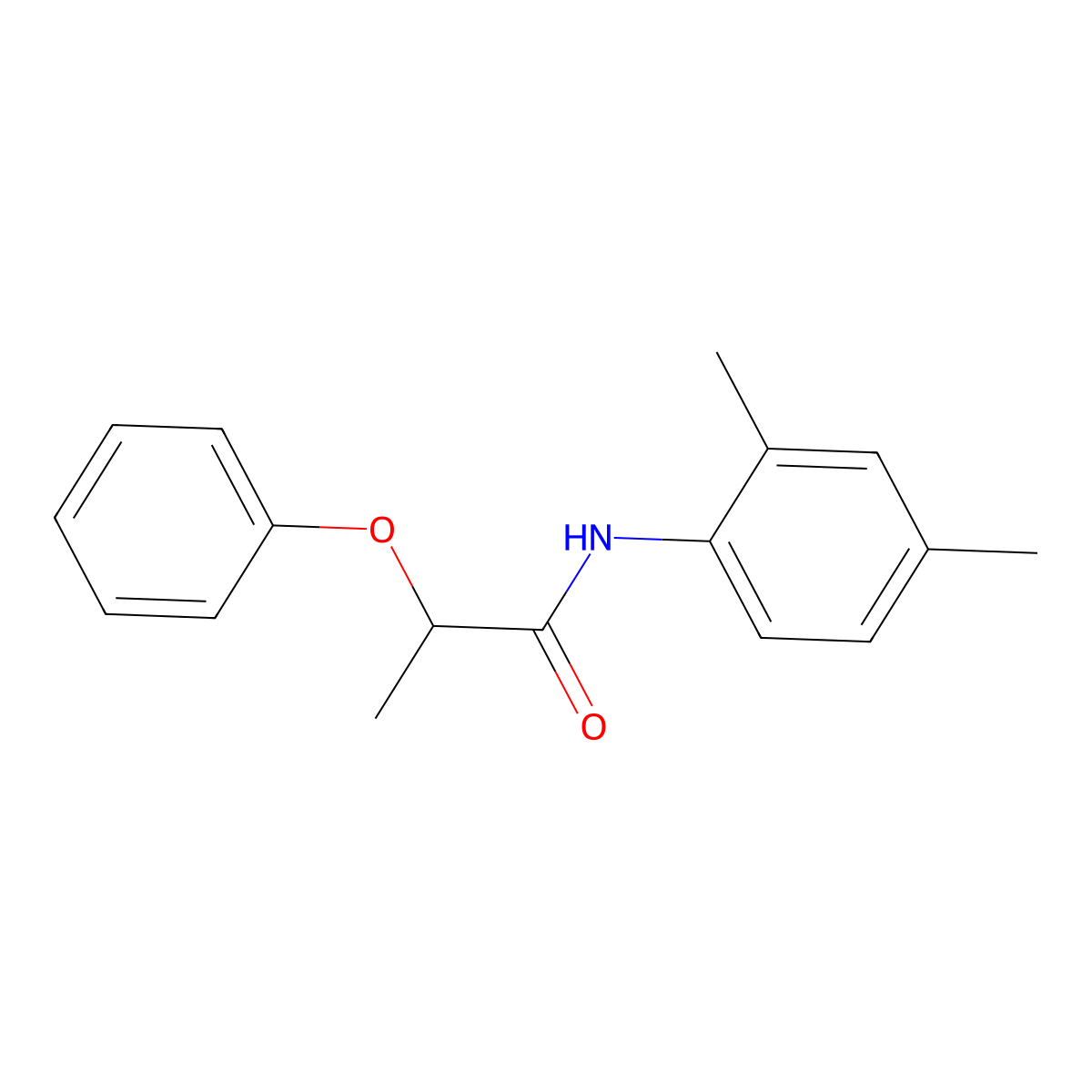 N-(2,4-dimethylphenyl)-2-phenoxypropanamide molecular structure, CAS 349579-56-2