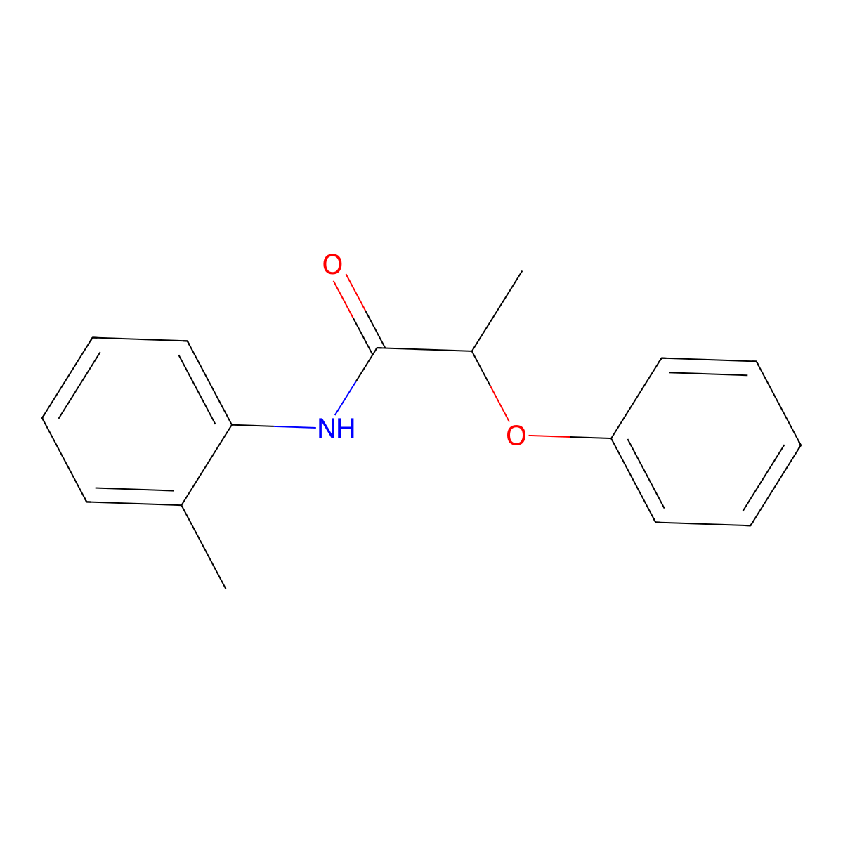 N-(2-methylphenyl)-2-phenoxypropanamide molecular structure, CAS 349579-58-4