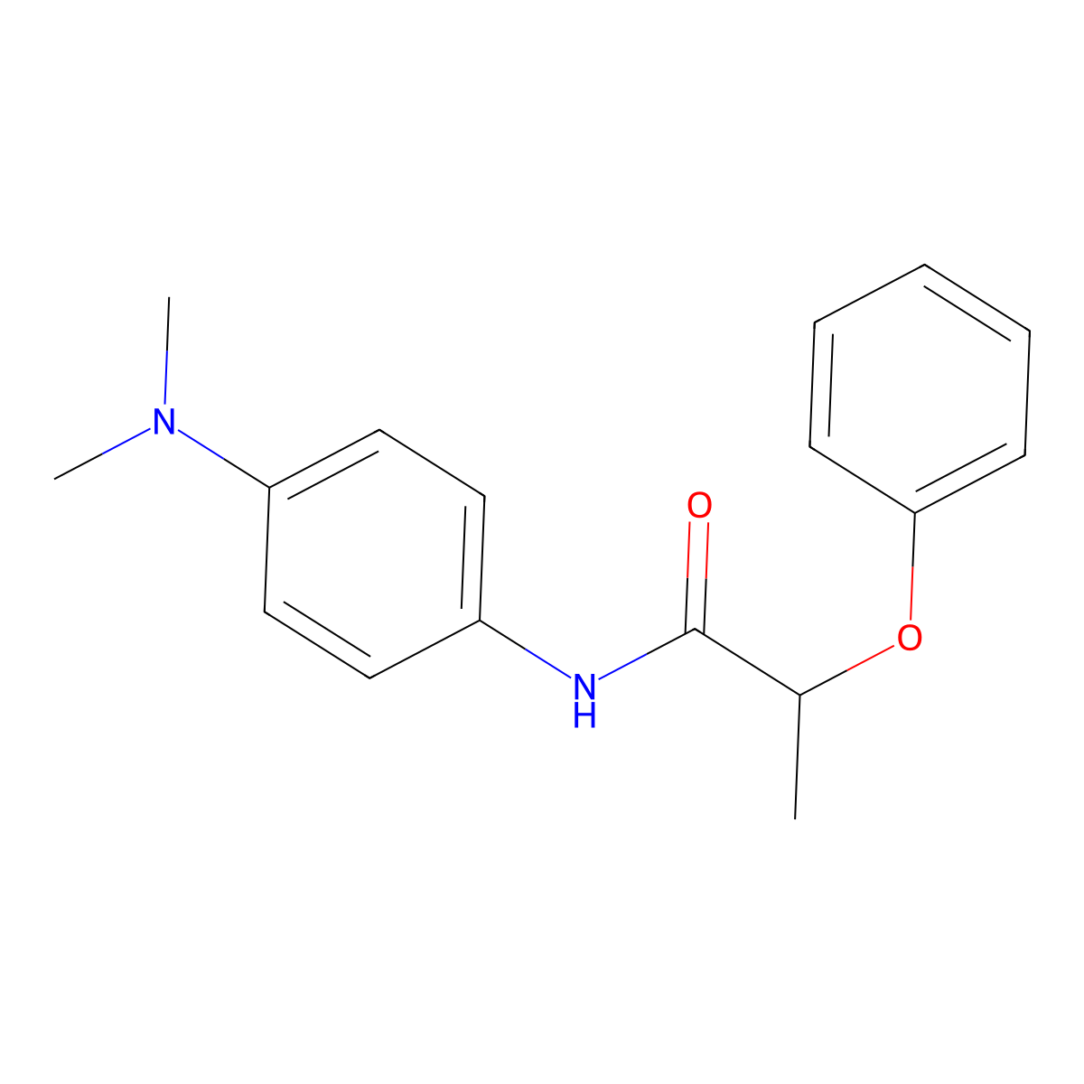 N-[4-(dimethylamino)phenyl]-2-phenoxypropanamide molecular structure, CAS 349579-70-0
