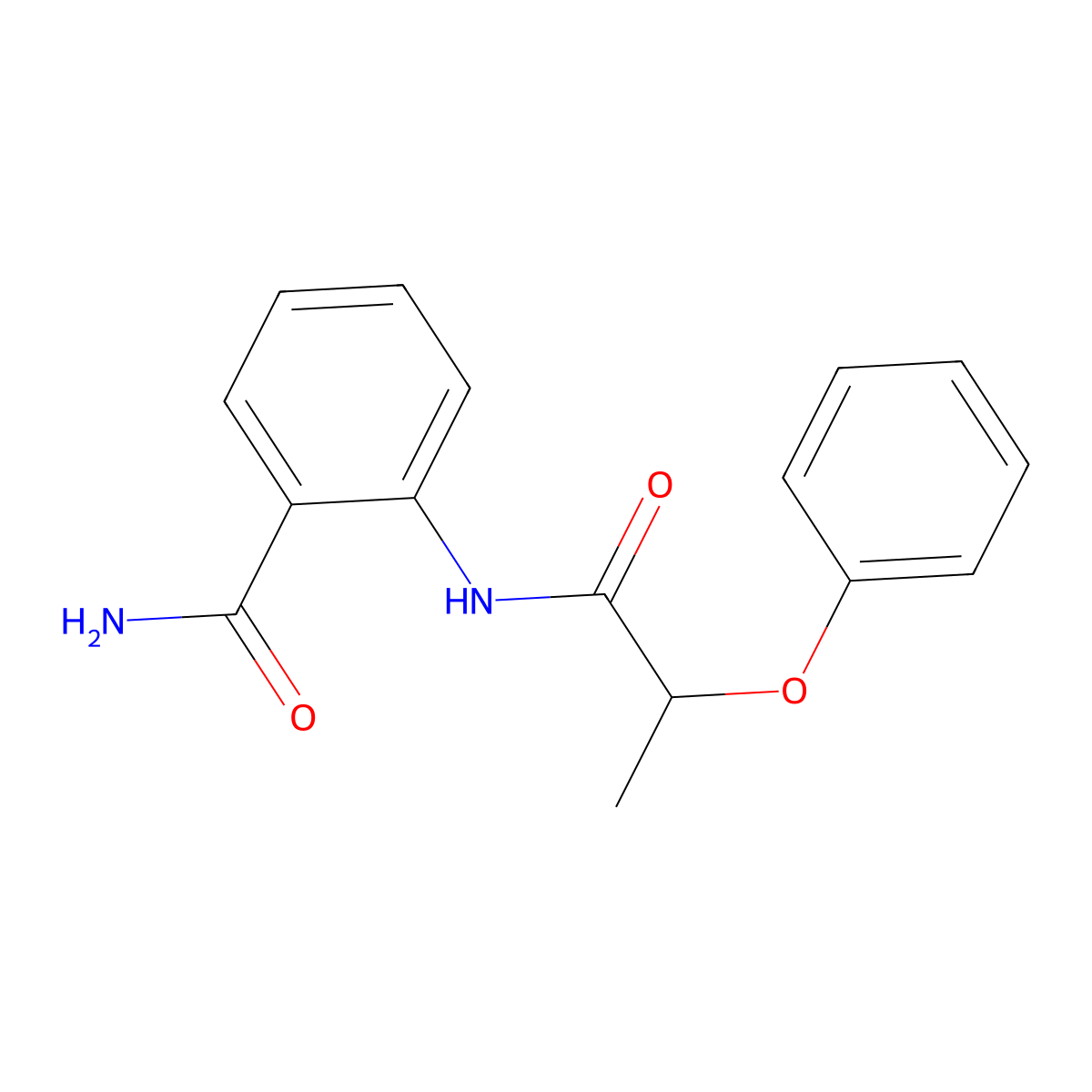 2-(2-Phenoxypropanoylamino)benzamide molecular structure, CAS 349579-73-3