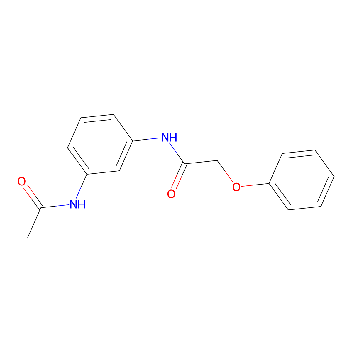 N-[3-(acetylamino)phenyl]-2-phenoxyacetamide molecular structure, CAS 349579-91-5
