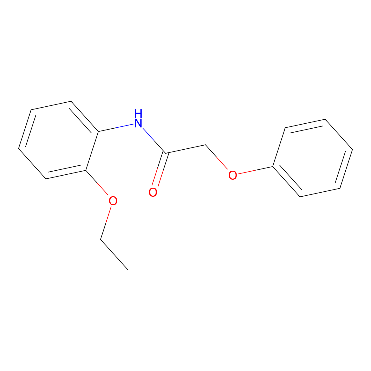 N-(2-ethoxyphenyl)-2-phenoxyacetamide molecular structure, CAS 349579-97-1