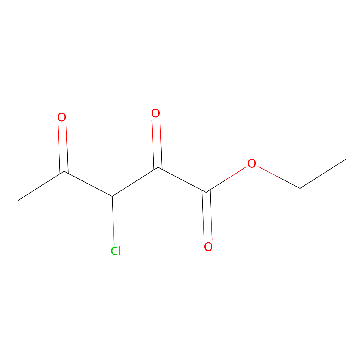 Ethyl 3-chloro-2,4-dioxopentanoate molecular structure, CAS 34959-81-4