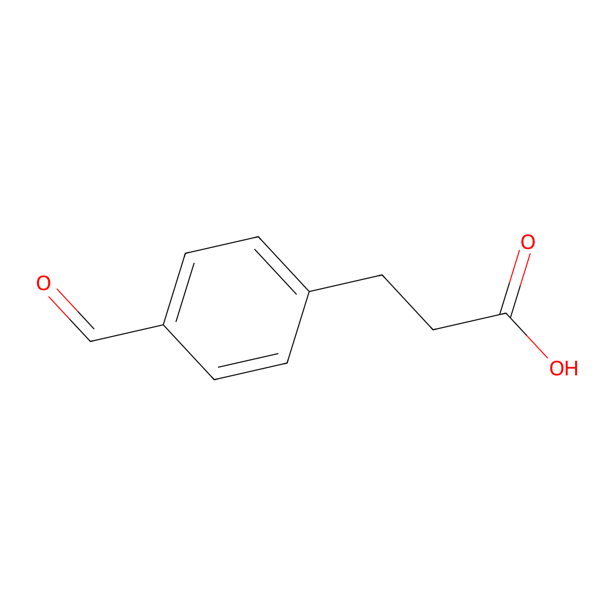 3-(4-Formylphenyl)propanoic acid molecular structure, CAS 34961-64-3