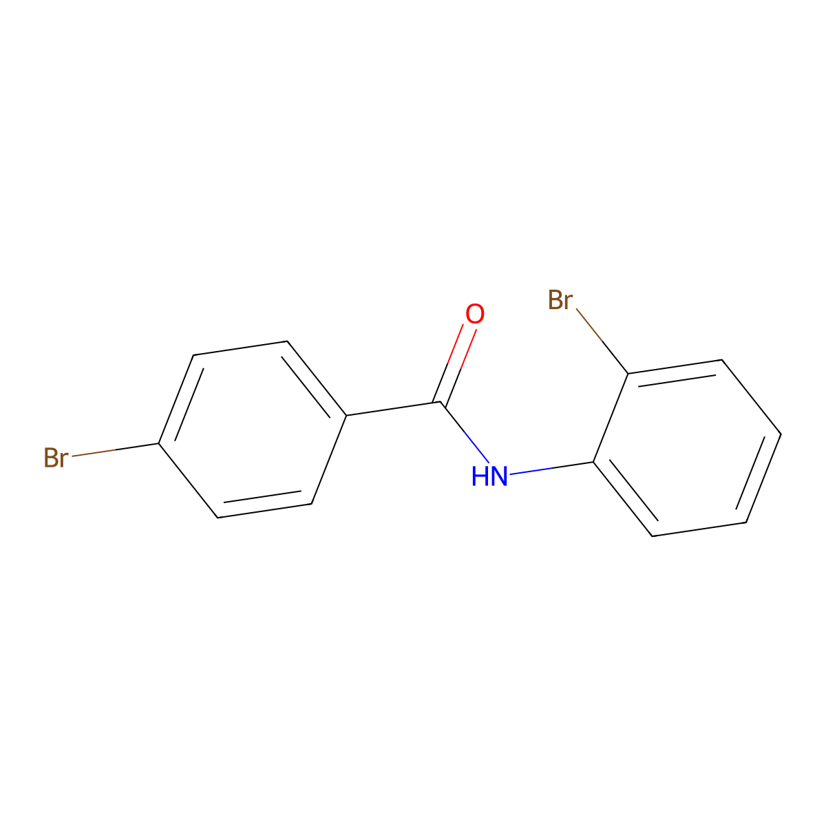 4-bromo-N-(2-bromophenyl)benzamide molecular structure, CAS 349613-49-6