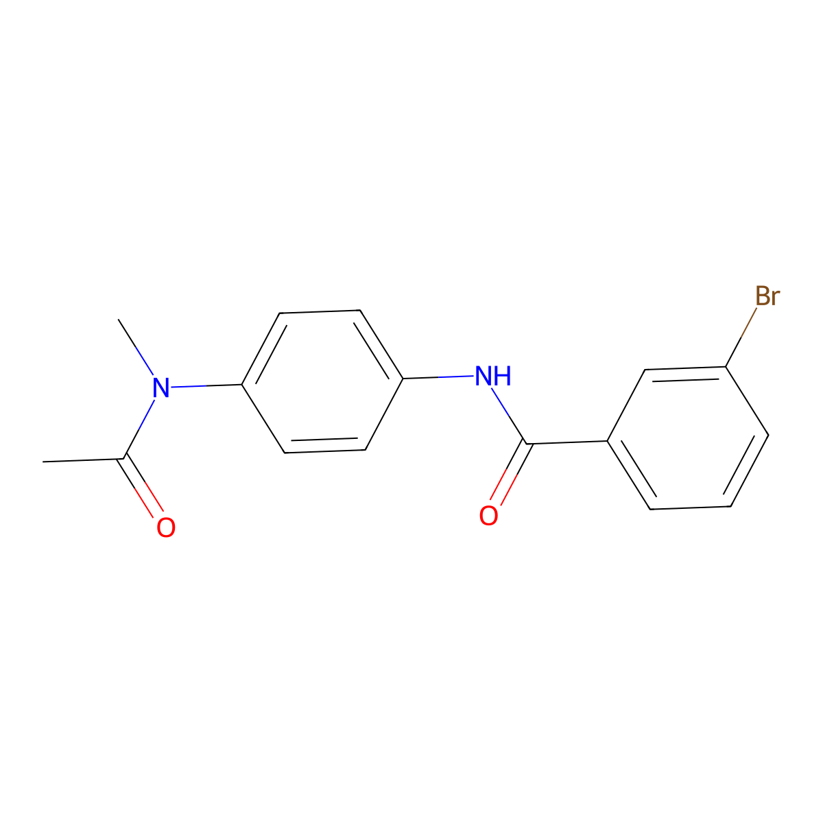 N-(4-(Acetylmethylamino)phenyl)-3-bromobenzamide molecular structure, CAS 349614-90-0