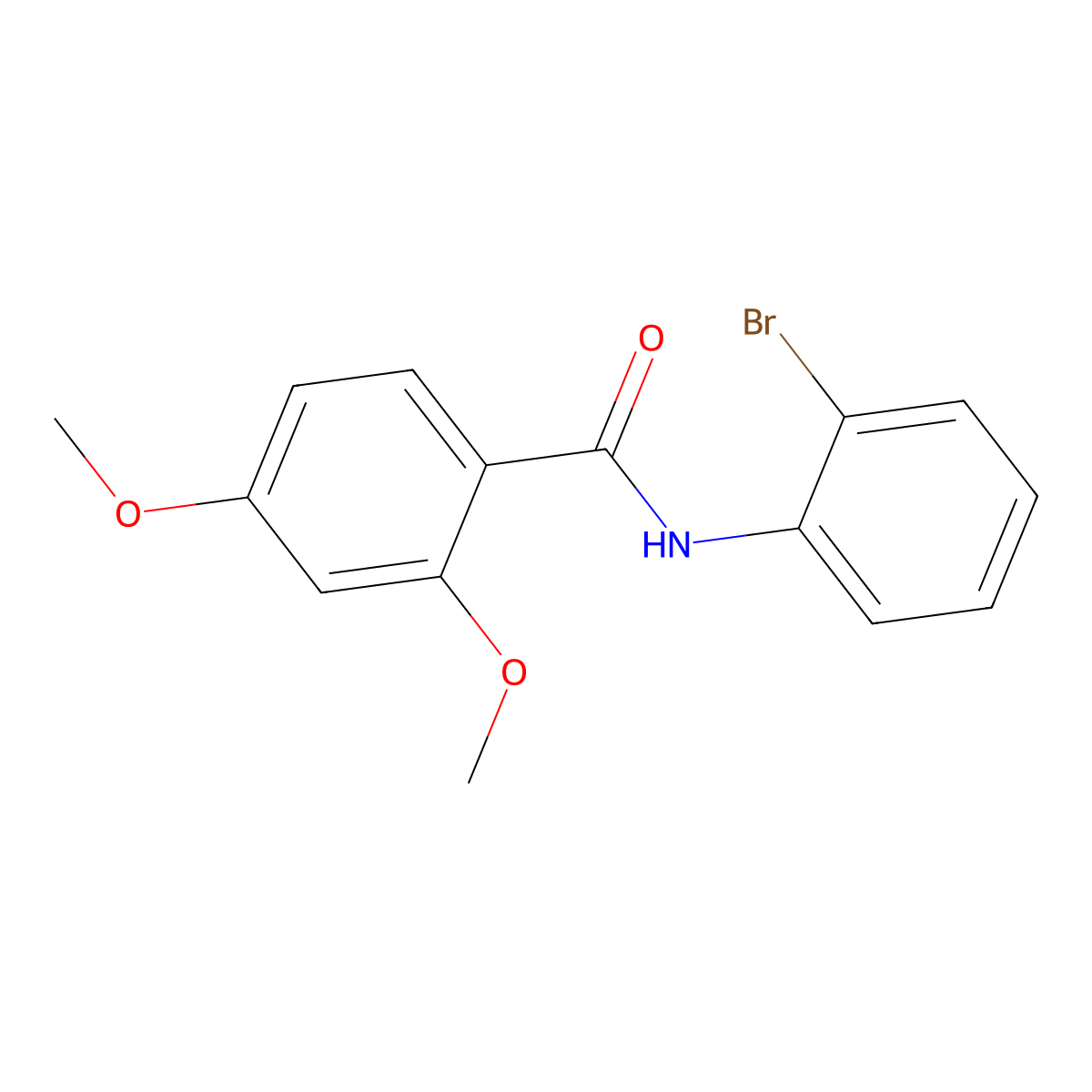 N-(2-bromophenyl)-2,4-dimethoxybenzamide molecular structure, CAS 349617-55-6