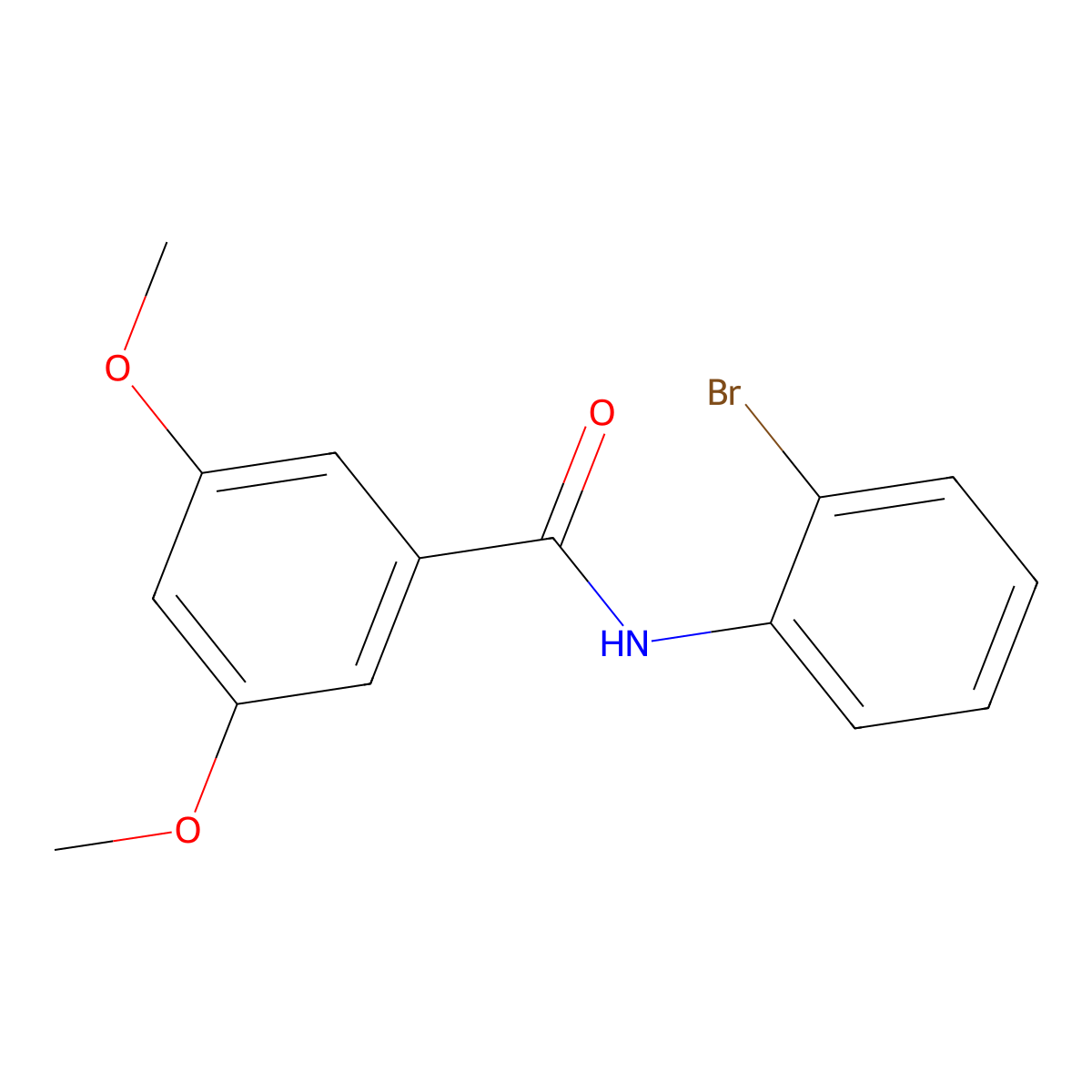 N-(2-bromophenyl)-3,5-dimethoxybenzamide molecular structure, CAS 349618-41-3