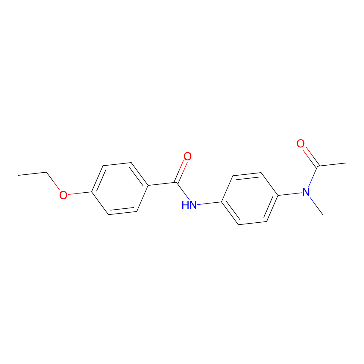 N-[4-[acetyl(methyl)amino]phenyl]-4-ethoxybenzamide molecular structure, CAS 349619-01-8
