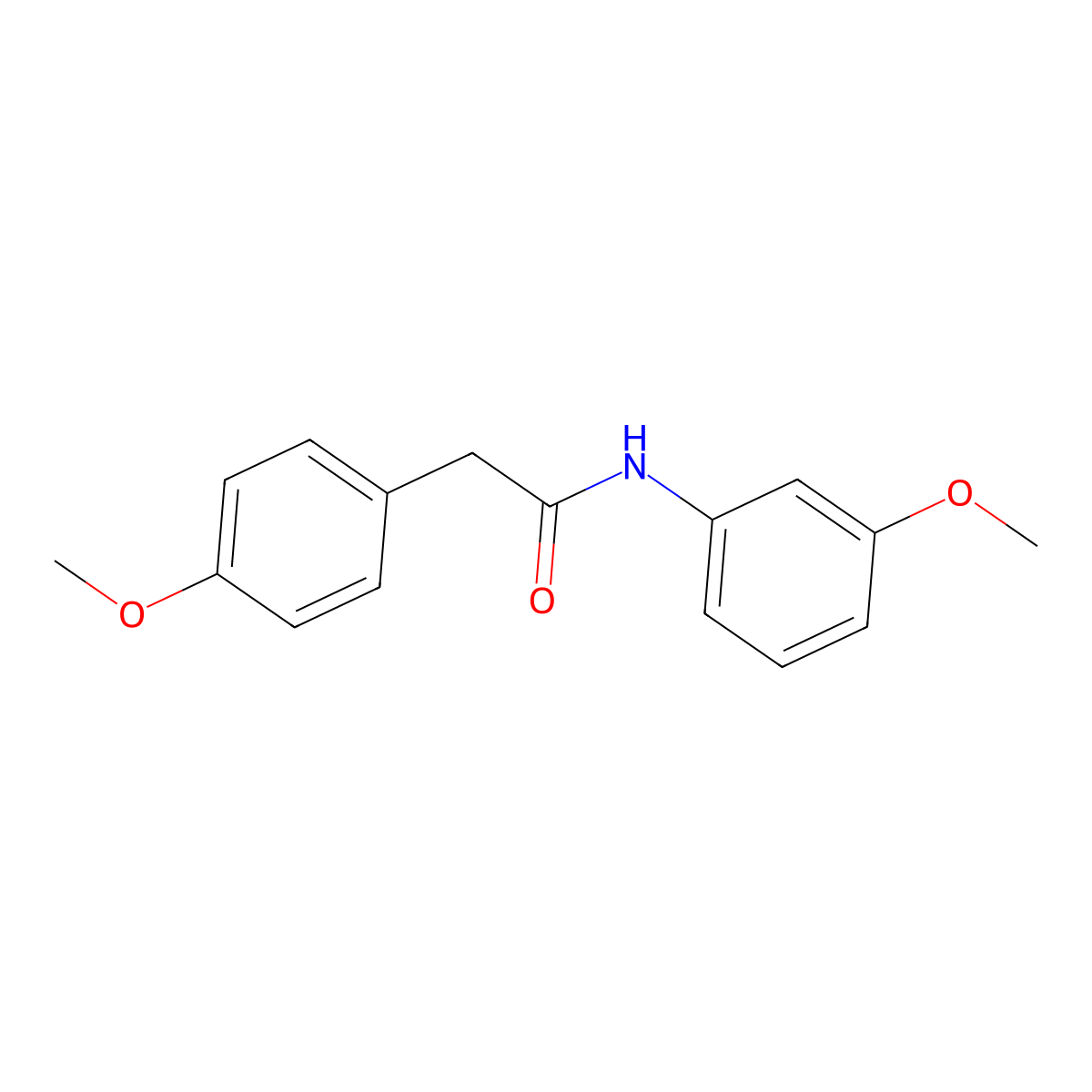 N-(3-methoxyphenyl)-2-(4-methoxyphenyl)acetamide molecular structure, CAS 349621-35-8