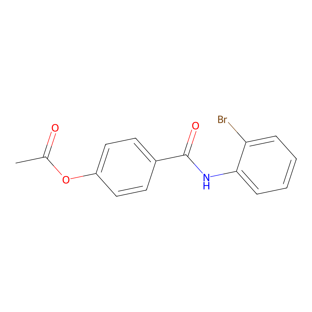 4-[(2-Bromophenyl)carbamoyl]phenyl acetate molecular structure, CAS 349625-15-6