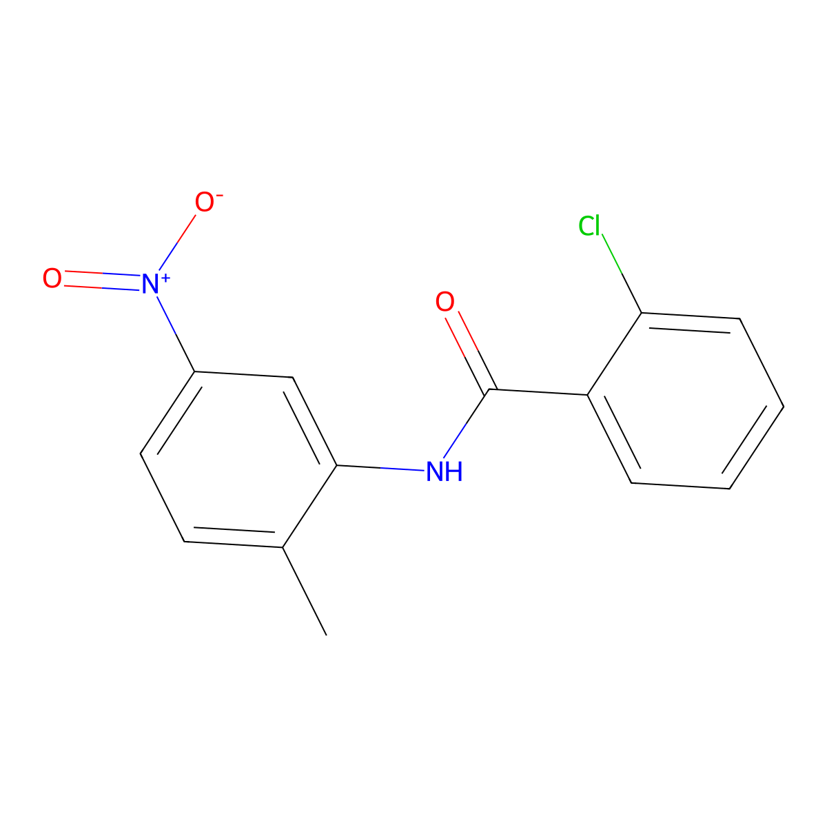 2-chloro-N-(2-methyl-5-nitrophenyl)benzamide molecular structure, CAS 349637-37-2