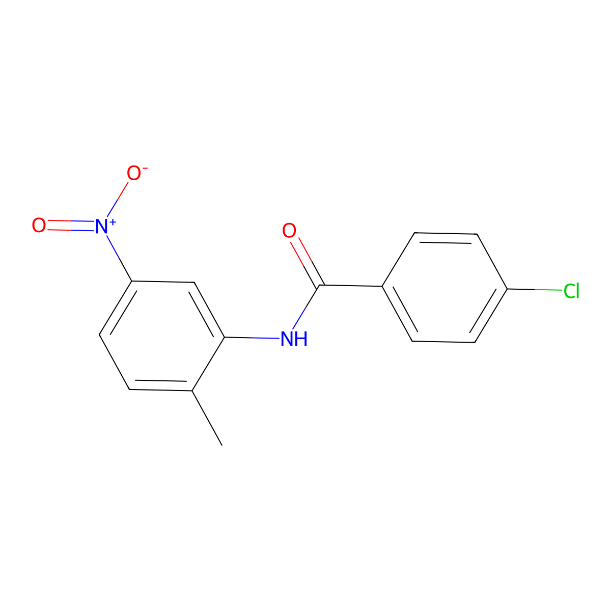 4-chloro-N-(2-methyl-5-nitrophenyl)benzamide molecular structure, CAS 349637-39-4