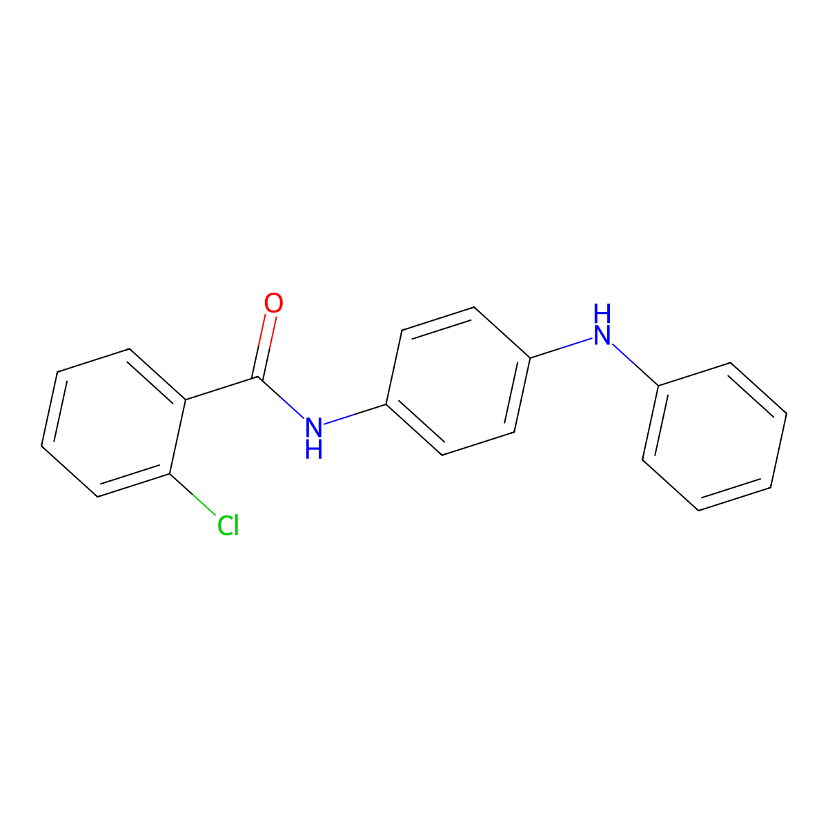 N-(4-anilinophenyl)-2-chlorobenzamide molecular structure, CAS 349637-77-0