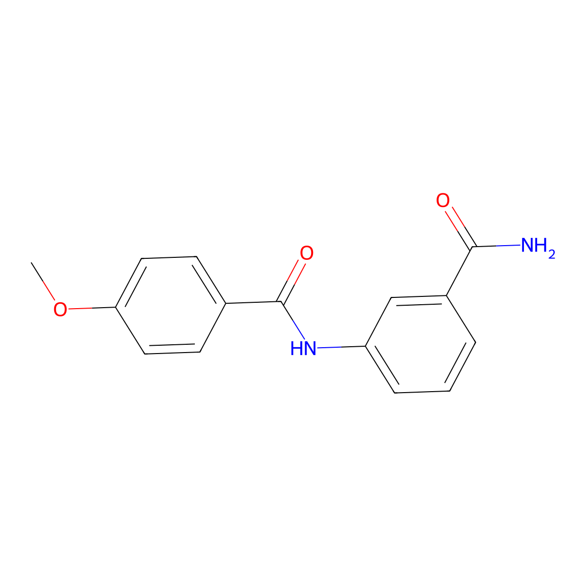 3-[(4-Methoxybenzoyl)amino]benzamide molecular structure, CAS 349640-06-8