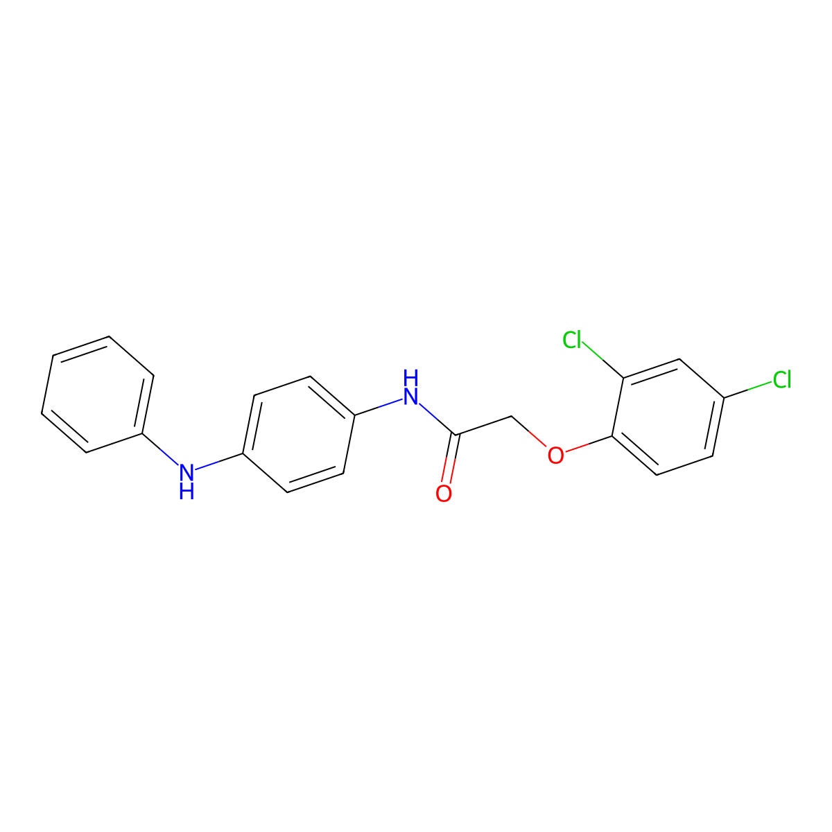 N-(4-anilinophenyl)-2-(2,4-dichlorophenoxy)acetamide molecular structure, CAS 349642-98-4