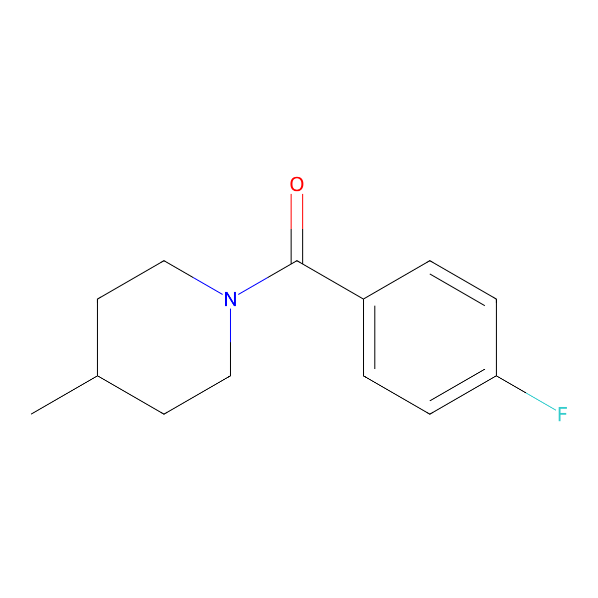 1-(4-Fluorobenzoyl)-4-methylpiperidine molecular structure, CAS 349643-97-6