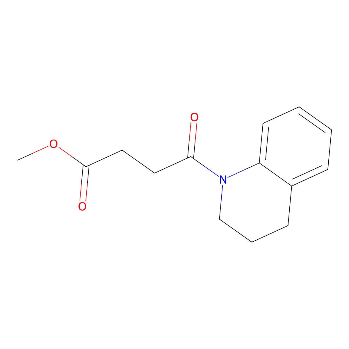 methyl 4-(3,4-dihydroquinolin-1(2H)-yl)-4-oxobutanoate molecular structure, CAS 349644-02-6