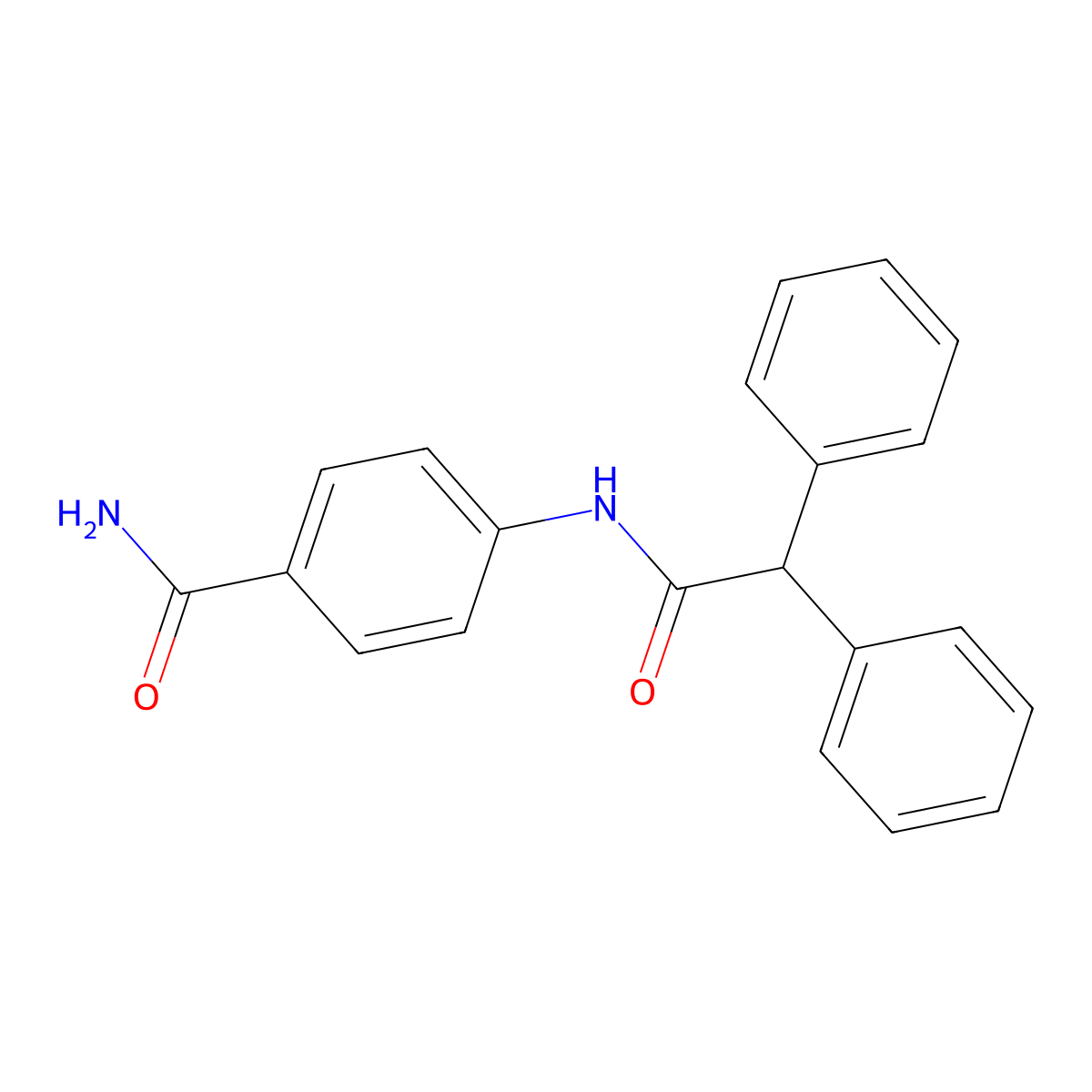 4-[(Diphenylacetyl)amino]benzamide molecular structure, CAS 349644-58-2