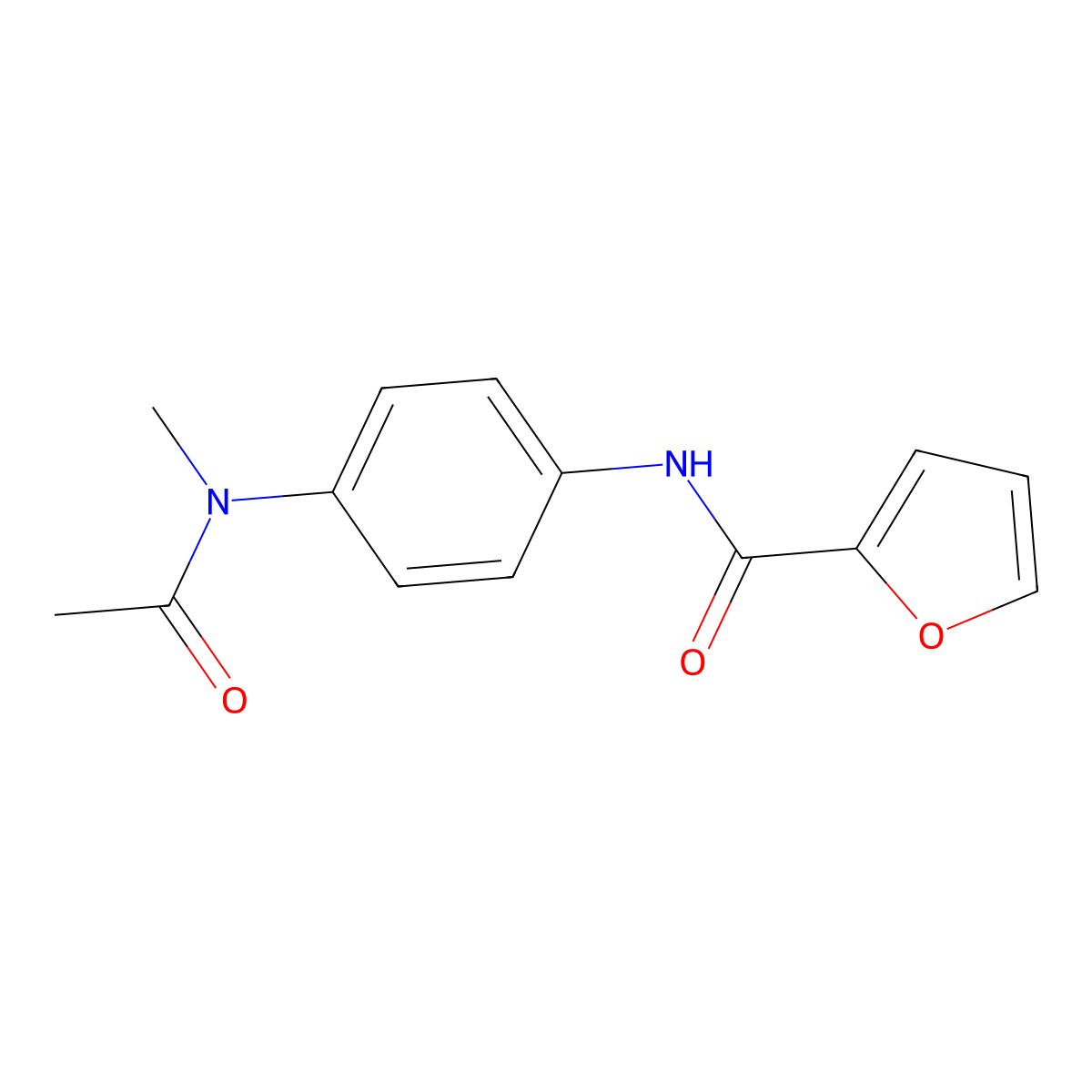 N-{4-[acetyl(methyl)amino]phenyl}-2-furamide molecular structure, CAS 349644-65-1