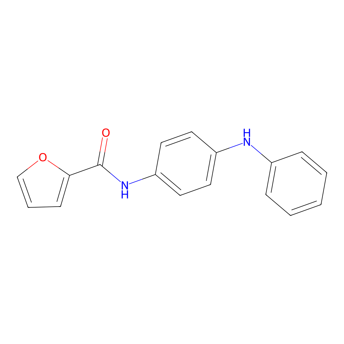 N-(4-anilinophenyl)-2-furamide molecular structure, CAS 349644-66-2