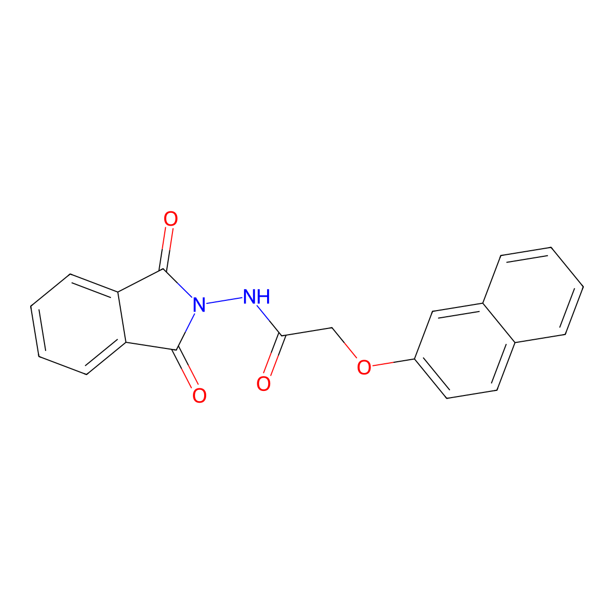N-(1,3-dioxo-1,3-dihydro-2H-isoindol-2-yl)-2-(2-naphthyloxy)acetamide molecular structure, CAS 349644-71-9