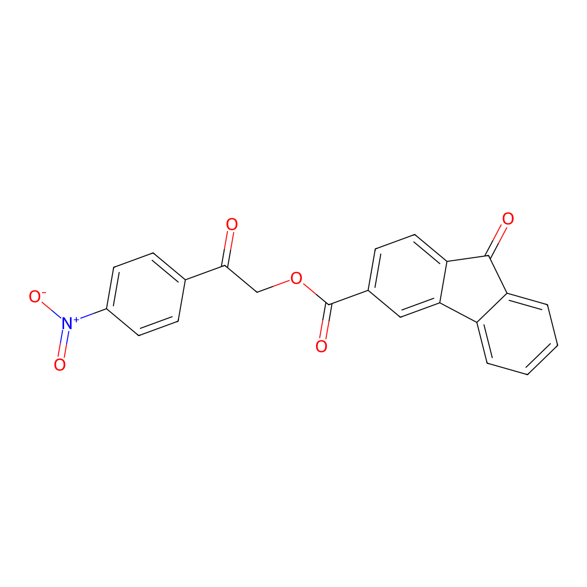 [2-(4-Nitrophenyl)-2-oxoethyl] 9-oxofluorene-3-carboxylate molecular structure, CAS 349652-63-7