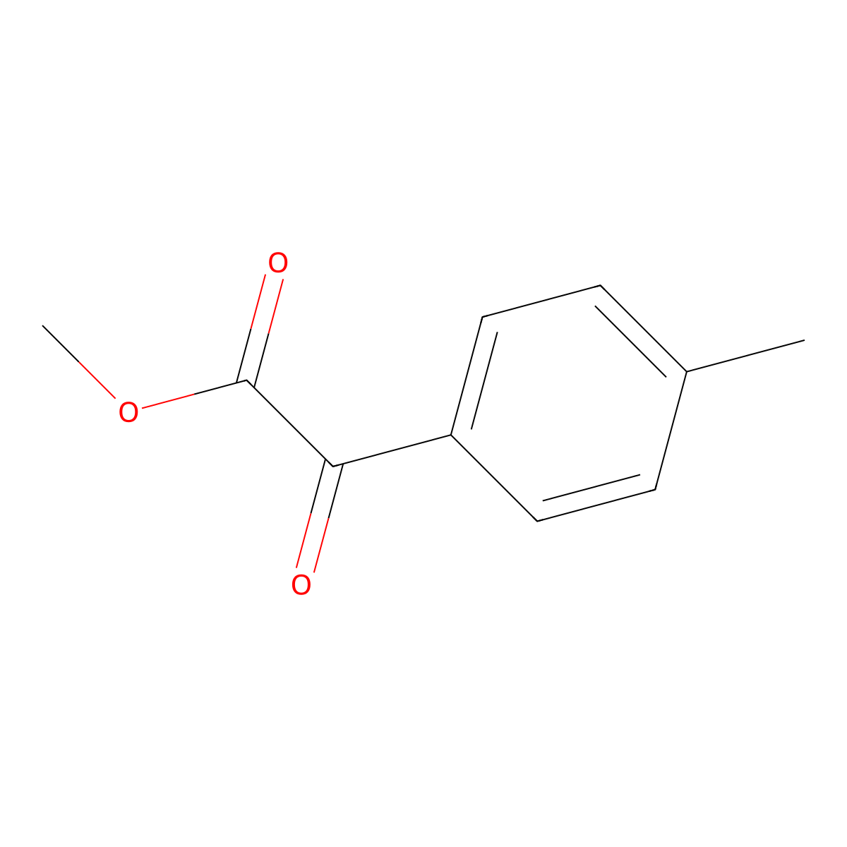 Methyl 2-(4-methylphenyl)-2-oxoacetate molecular structure, CAS 34966-53-5