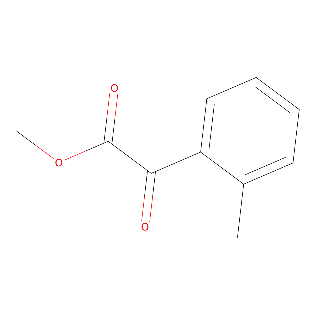Methyl (2-methylphenyl)(oxo)acetate molecular structure, CAS 34966-54-6