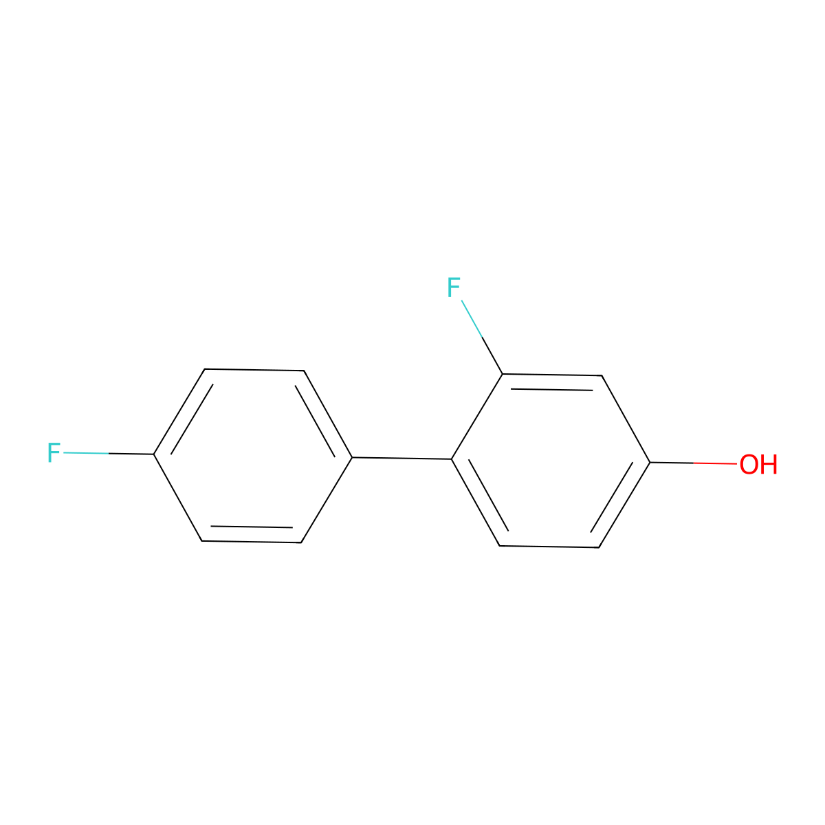 4-(4-Fluorophenyl)-3-fluorophenol molecular structure, CAS 349665-92-5