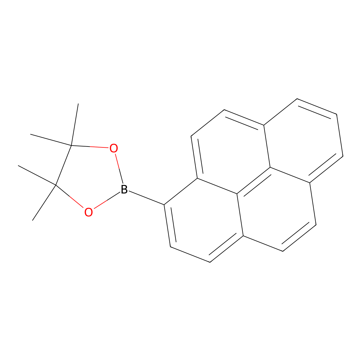 4,4,5,5-Tetramethyl-2-(pyren-1-YL)-1,3,2-dioxaborolane molecular structure, CAS 349666-24-6