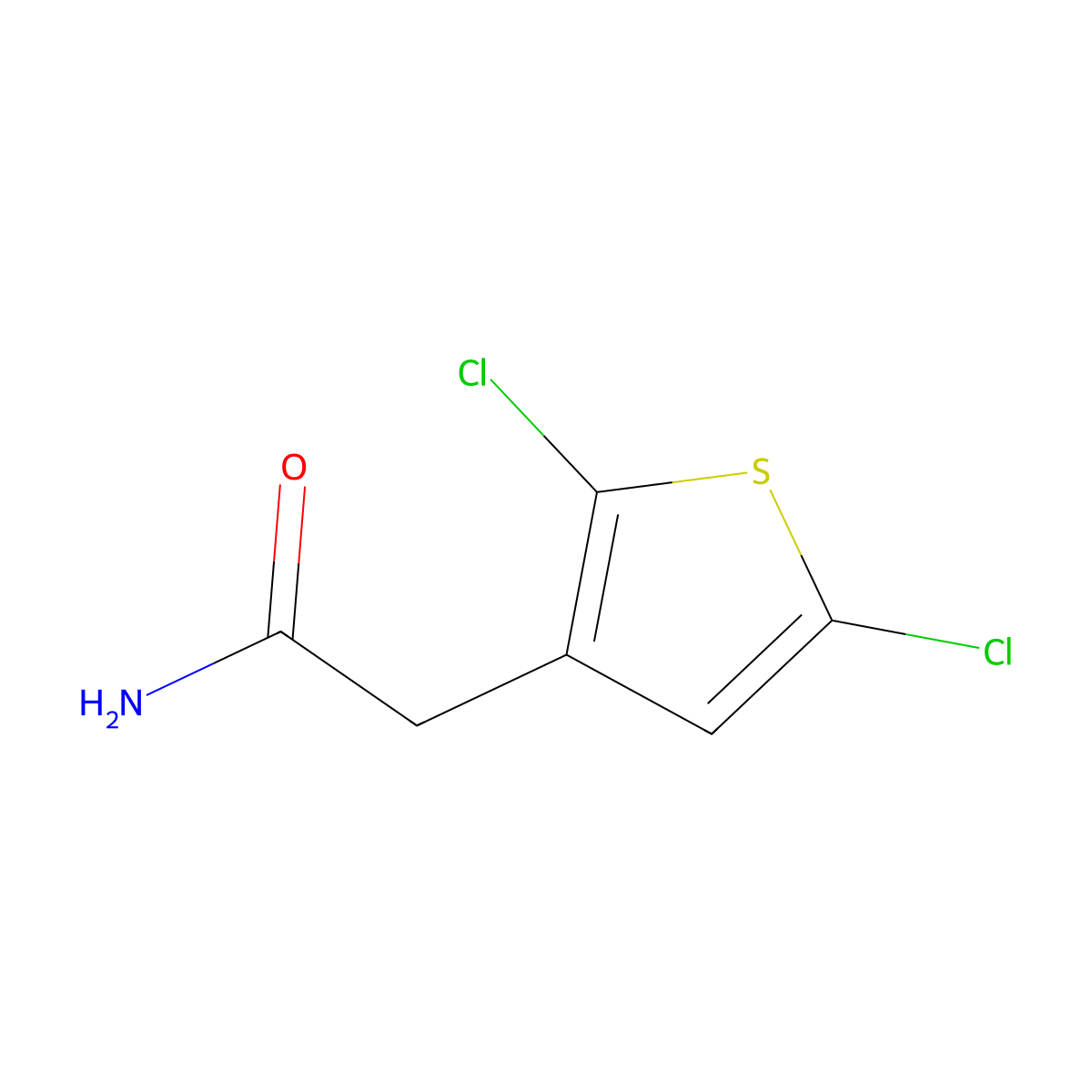 2',5'-Dichloro-3-thiopheneacetamide molecular structure, CAS 34967-62-9