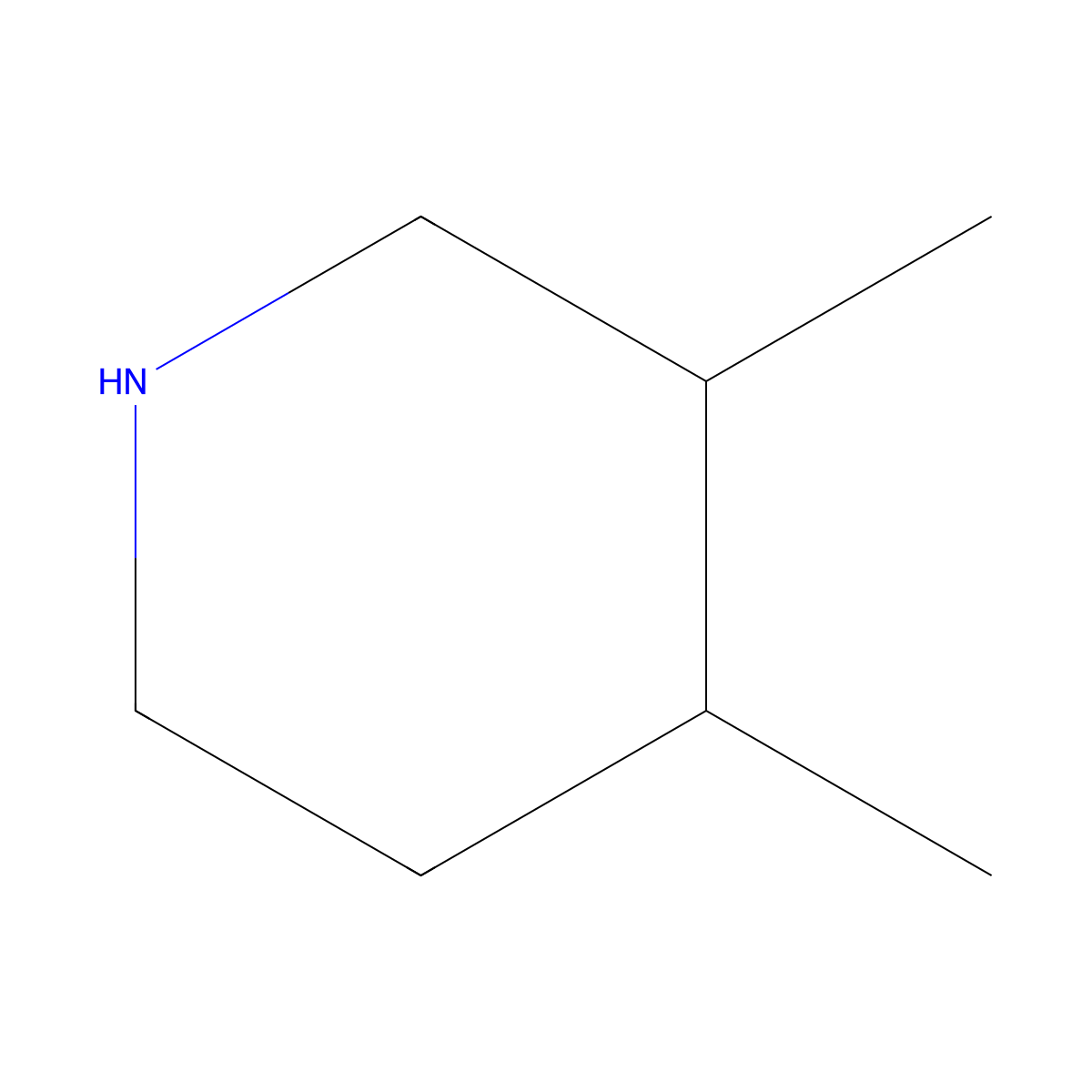 3,4-Dimethylpiperidine molecular structure, CAS 34970-88-2