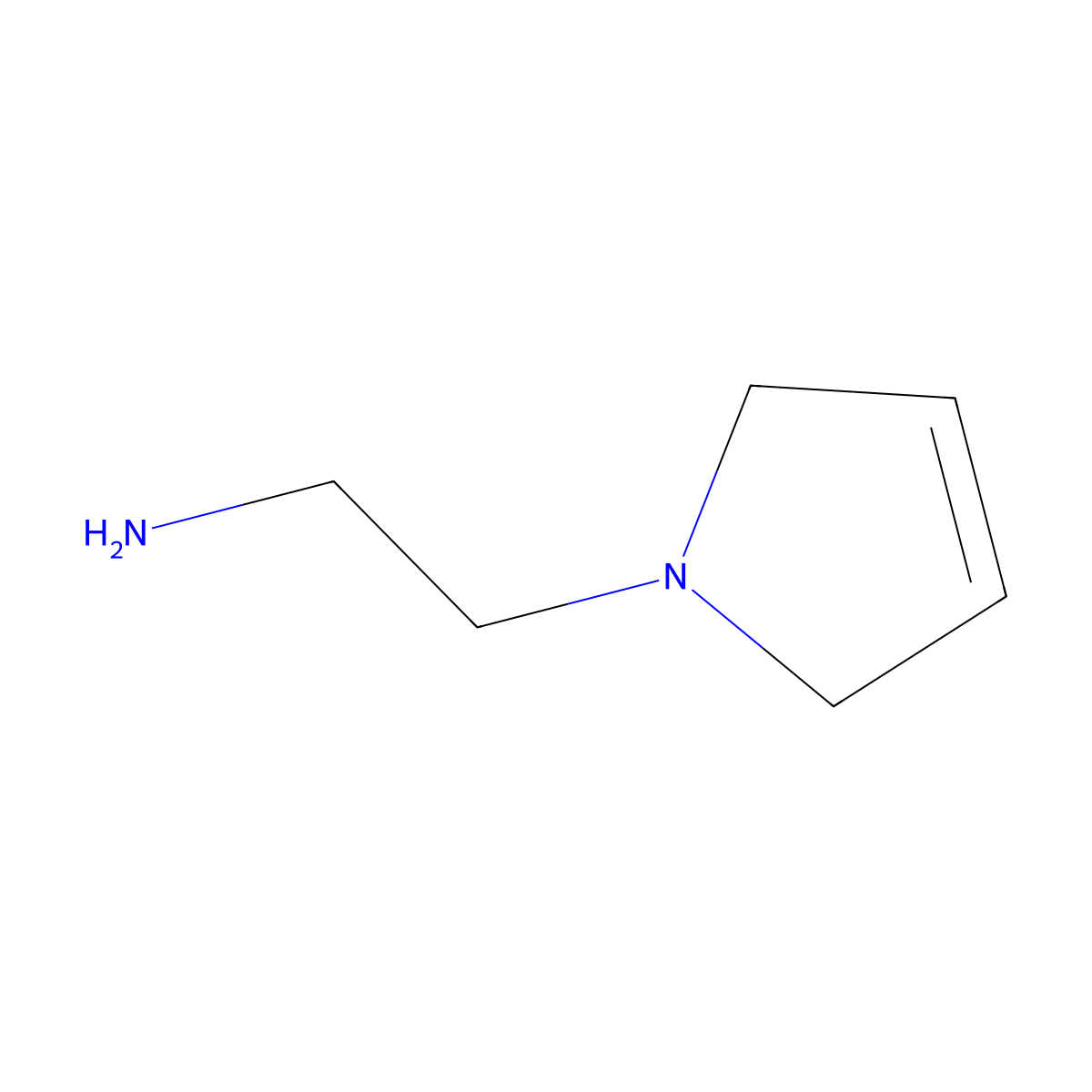 2-(2,5-dihydro-1H-pyrrol-1-yl)ethan-1-amine molecular structure, CAS 34971-86-3